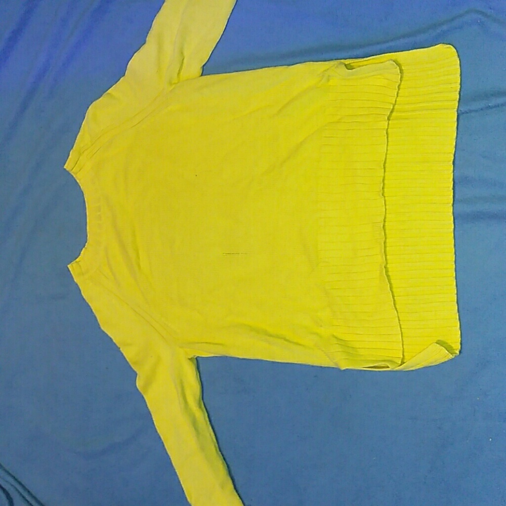 Dark yellow woven sweater